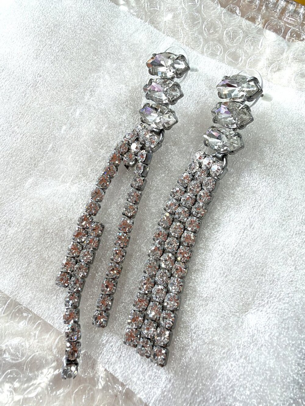 For Love & Lemons Fiona Crystal Earrings
